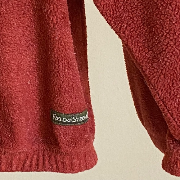 Gorpcore Rust Red 1/3 Button Fishing Utility Sweater Size Large - Picture 6 of 15